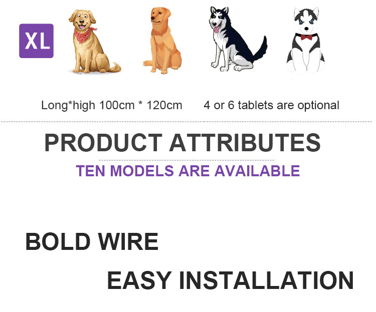 Snap Button Dog Playpen Fence 100cm Outdoor Dog Exercise Pen