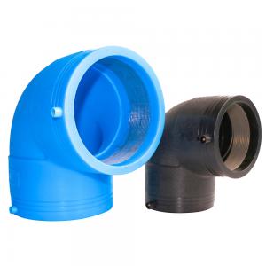 Buy cheap Pe 100 Hdpe Pipe Compression Fittings And Transition Fittings With Bend HDPE 50mm 315mm Butt Welding Reducer 90 Elbow product