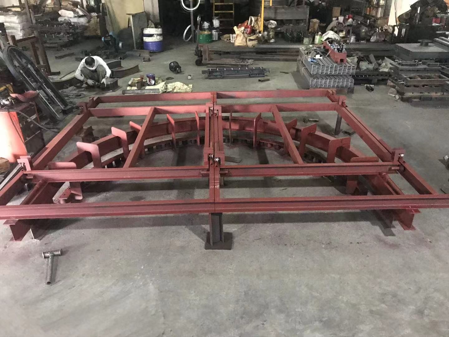 I Beam Track Overhead Conveyor Chain System X348 Trolley Spray Painting Line