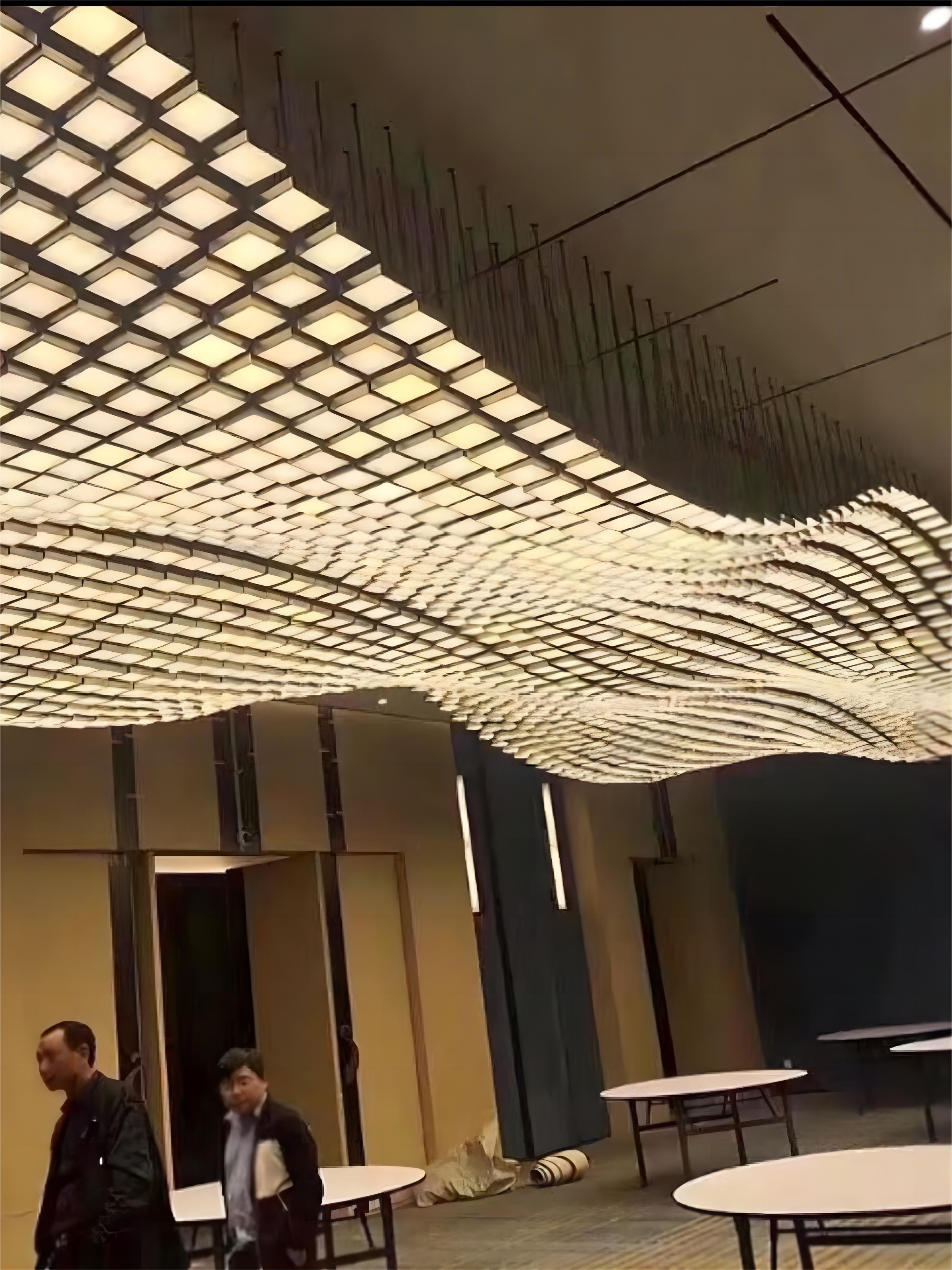 Modern LED Crystal Wave Large Foyer Chandelier Light Custom OEM ODM