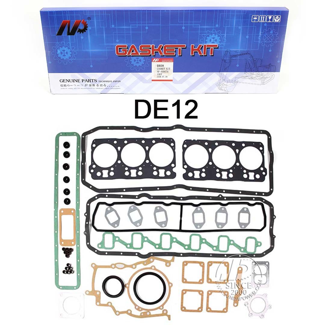 Daewoo DB58 DE08 DE12 Metal Rubber Full Gasket Kit Engine Repair Parts