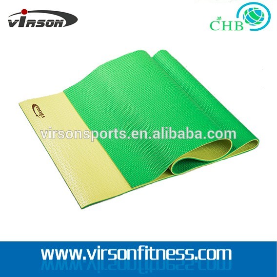 Ningbo Virson double color full print yoga mat/custom print pvc yoga mats