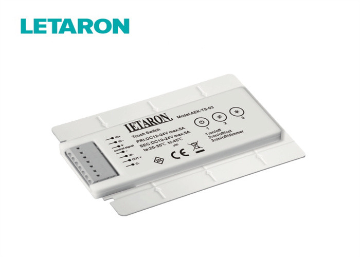 CCT Bathroom Mirror Touch Switch , Three Keys Touch Activated Light Switch