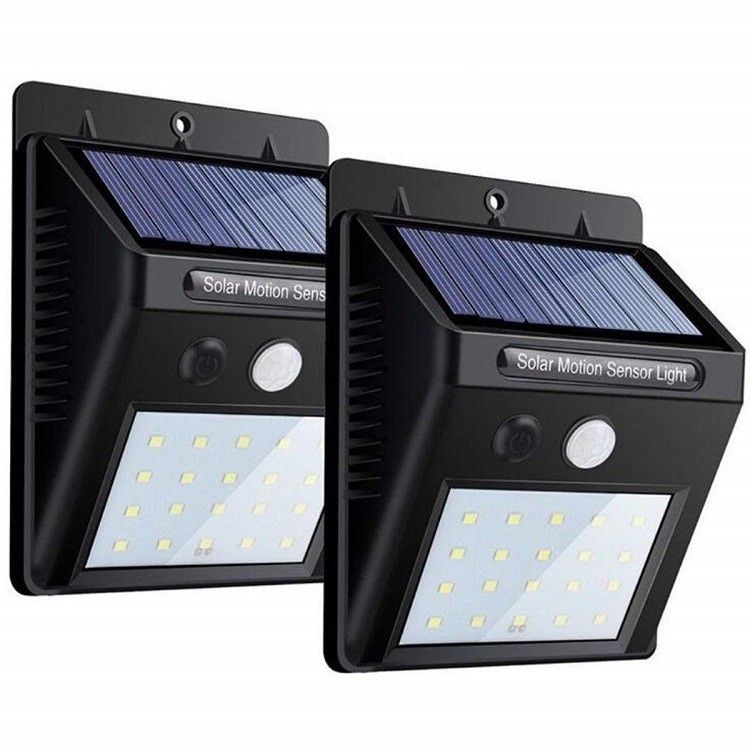 PIR Solar Powered Motion Sensor Light For Outdoor Garden Fence Wall Patio