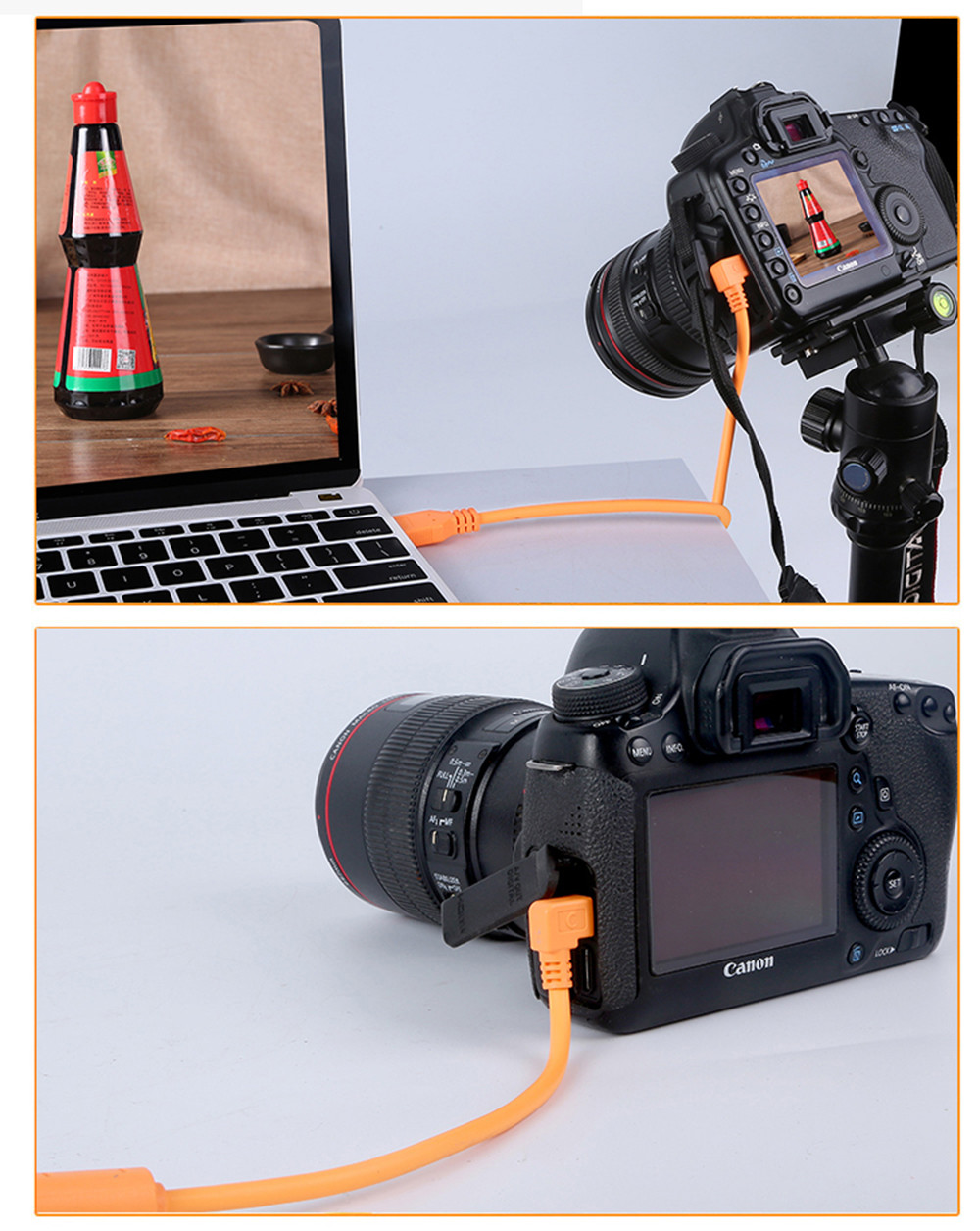Micro B Type C 8pin 90 Degree Cable For Camera To Computer Data Transfer