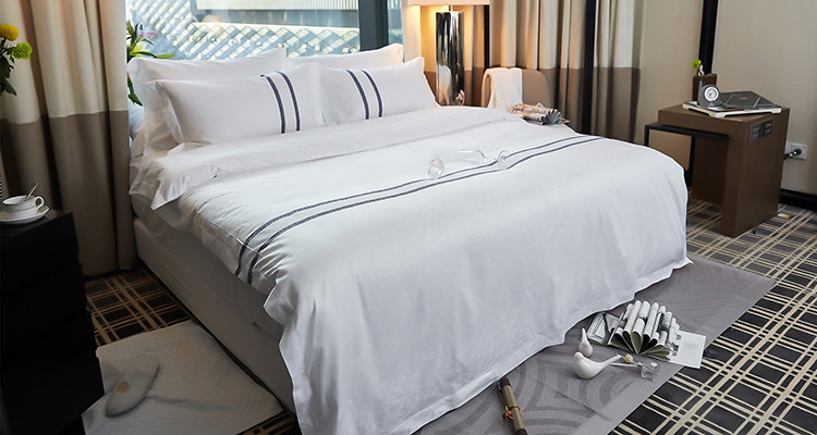 Hotel supplier Jacquard hotel & hotel bed linens 100% cotton bedding sets
