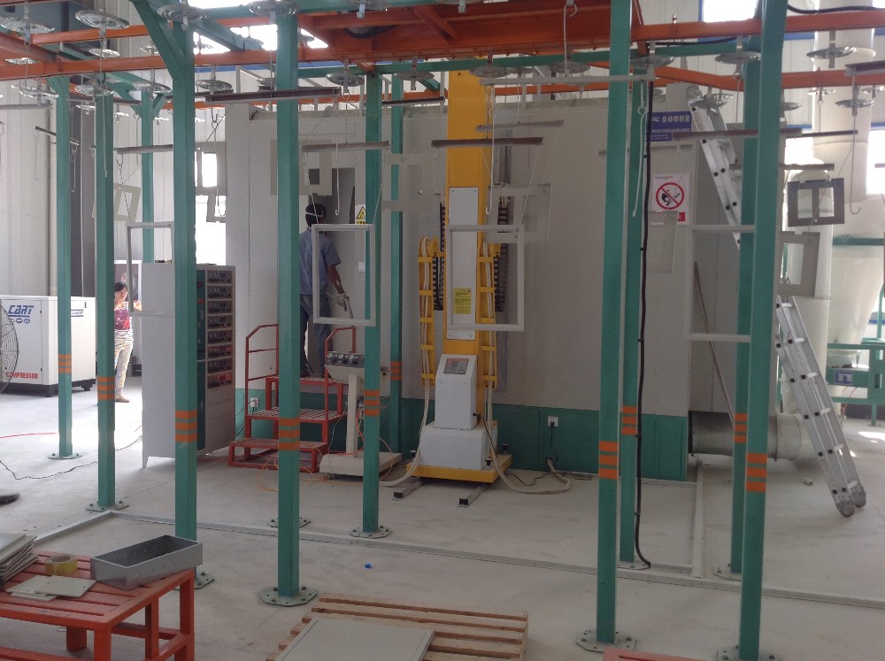 Customized Compact Manual Powder Coating Line Surface Treatment