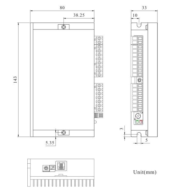 BLD-300B PWM Control Brushless DC Motor Driver 18-50V 300W With Closed Loop