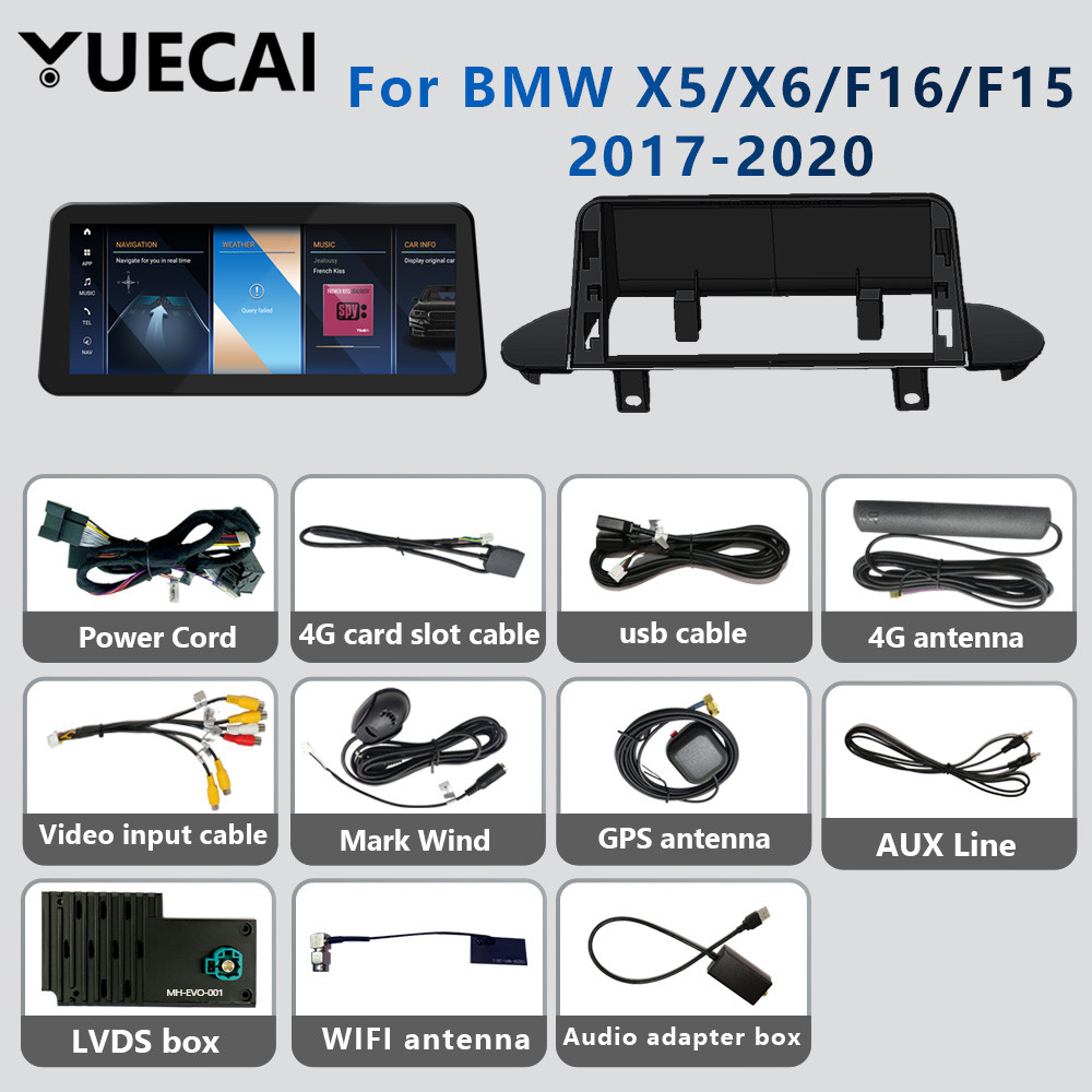 12.3inch Qualcomm 680 Android 13 Car Multimedia Player Navigation For BMW X5 E70 BMW X6 E71