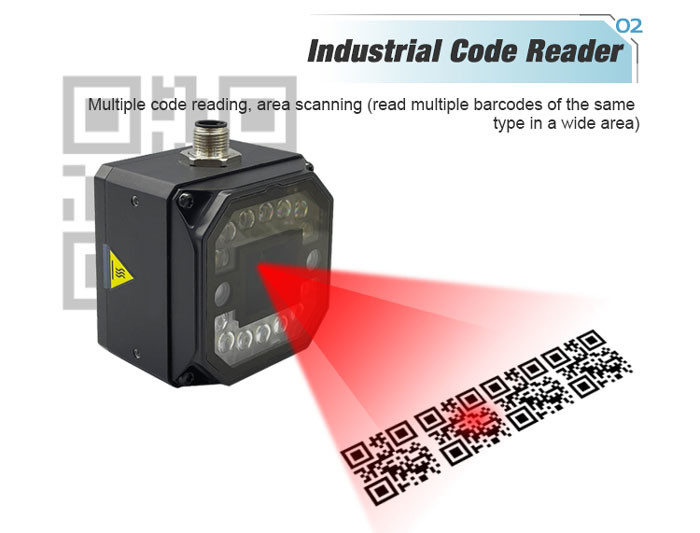Rakinda 1.3MP Industrial IP67 Code Reader Adopts 14 LED Lamps For Production line Quality Management And Tracking