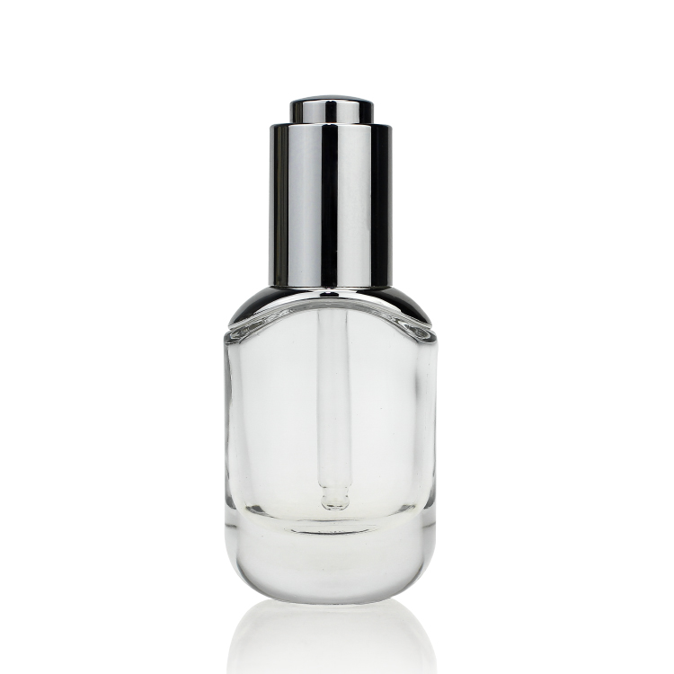 Serum Essential Oil Round Glass Dropper Bottle With Childproof Cap Pop S055