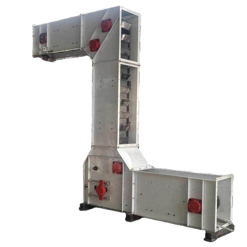 Oil Resistant Z Type Bucket Elevator Machine For Rice Bulk Goods