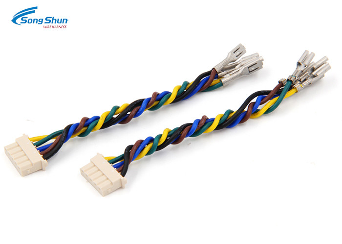 Chassis Electrical Wiring Harness 2.5mm Customized Connector 187 4.8x0.5 Terminals