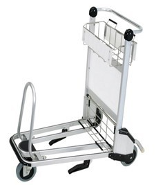 BSCI approved Brake Airport Luggage Trolley, Airport Trolley Airport Passenger Baggage Luggage Shopping Cart Trolley