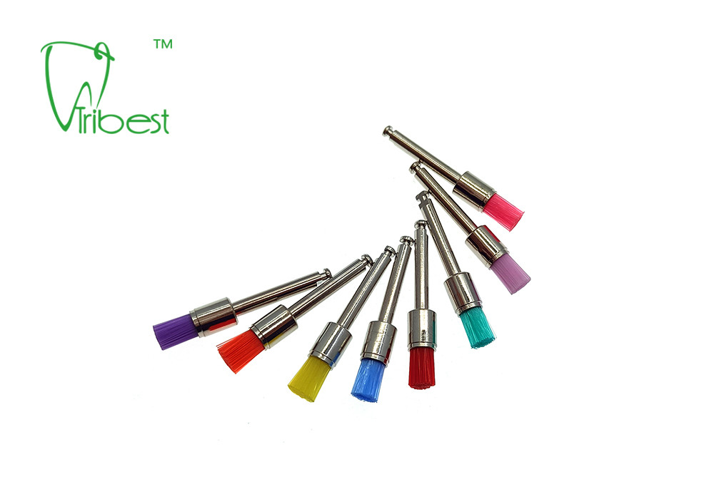Teeth Polishing Brush Nylon Brush Pencil Flat Dental Polishing Kit