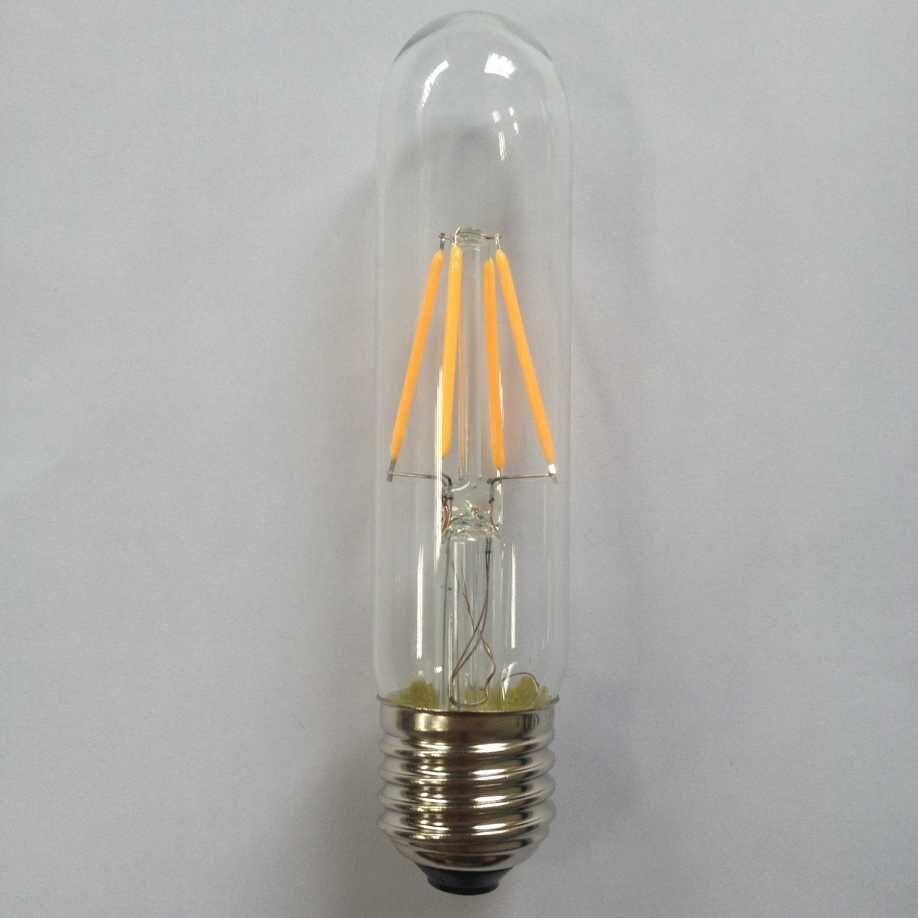 Ra80 T30/T10 4W 2W 6W dimmable filament led tubular bulb light medium screw base