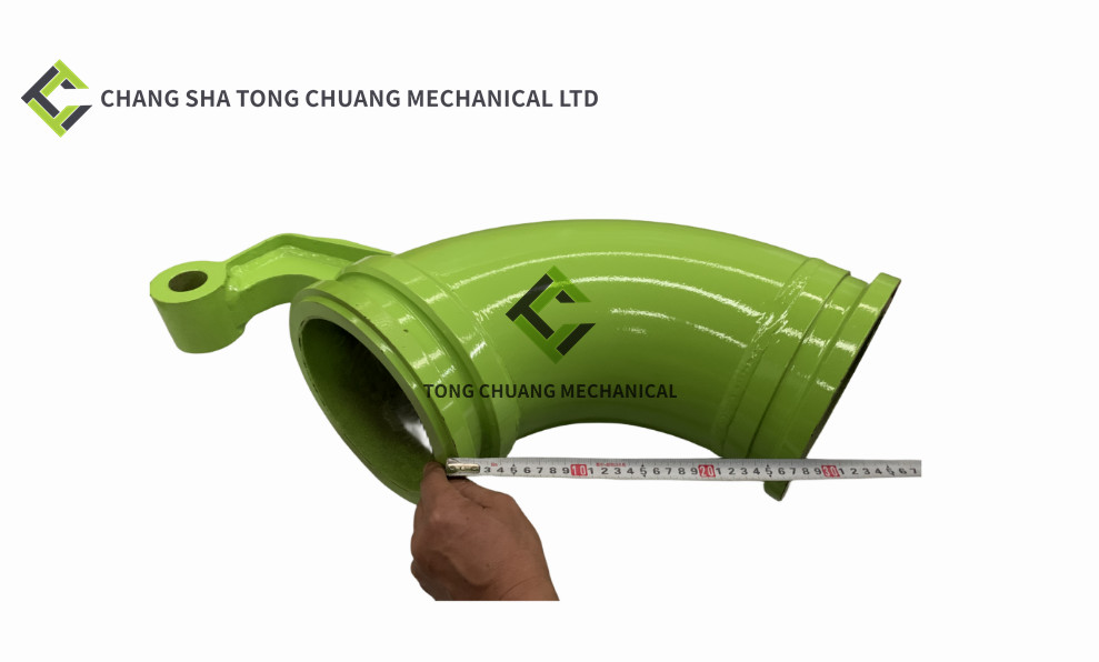 Zoomlion 4.0 Concrete Pump Truck Spare Parts Outlet Bend Pipe 0219S 280mm Internal Arc Length