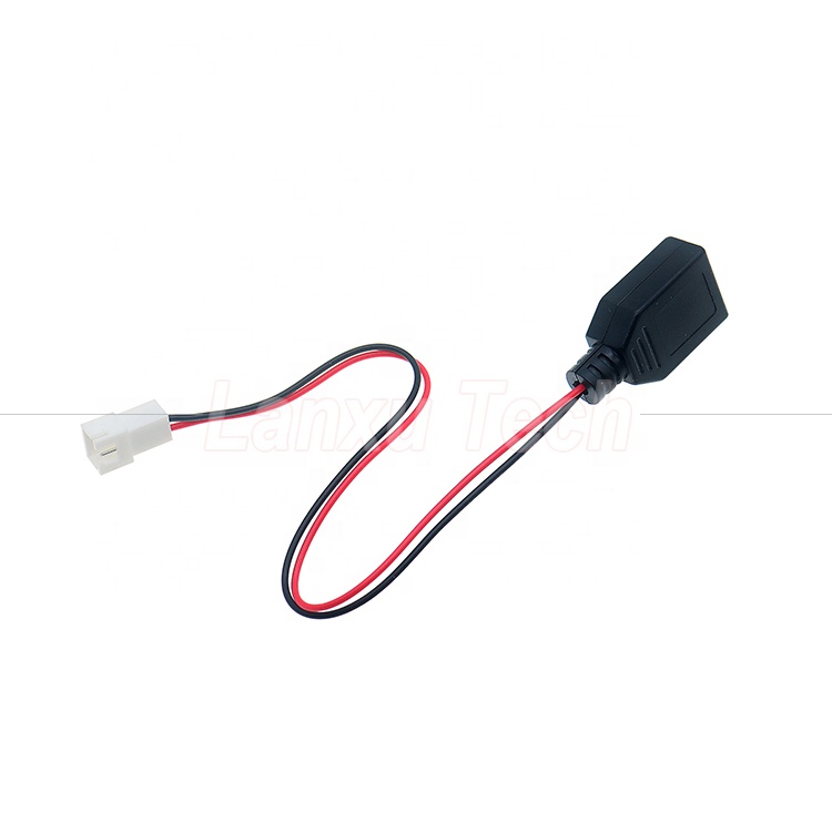 USB Type A Female to JST XH 2.54 Pitch 2 Pin Female Socket Cable