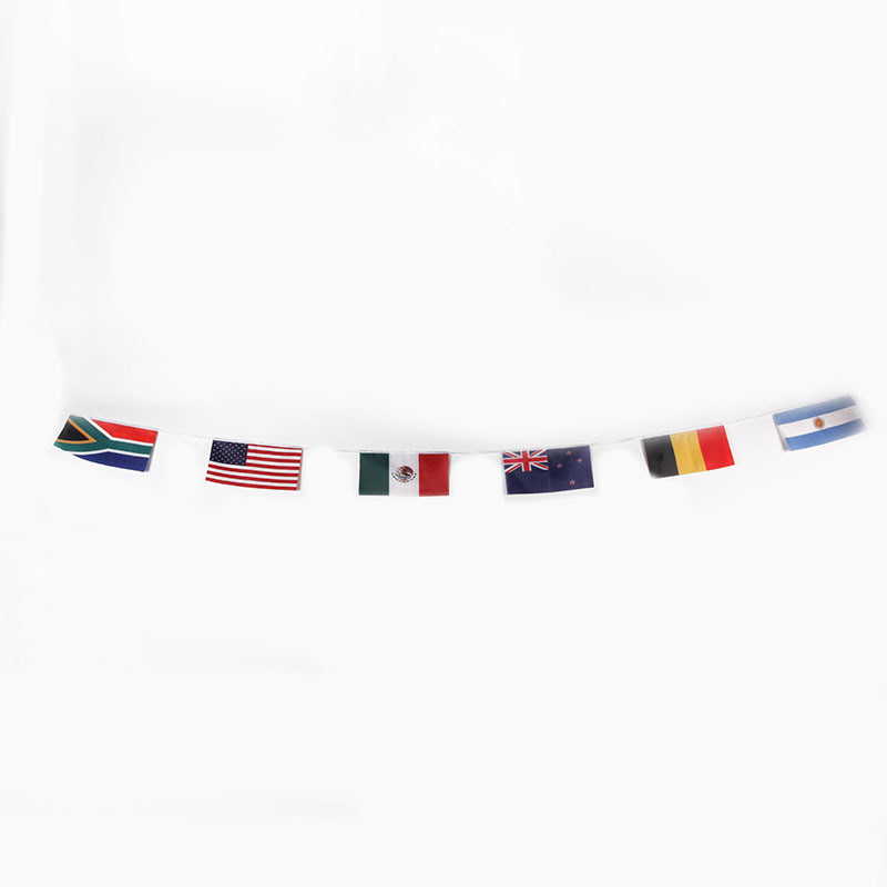 Football Soccer Teams Bunting Flag Banner National Polyester Material