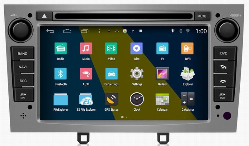 ouchuangbo car video dvd multimedia s160 for Peugeot 408 with android 4.4 gps bluetooth iPod