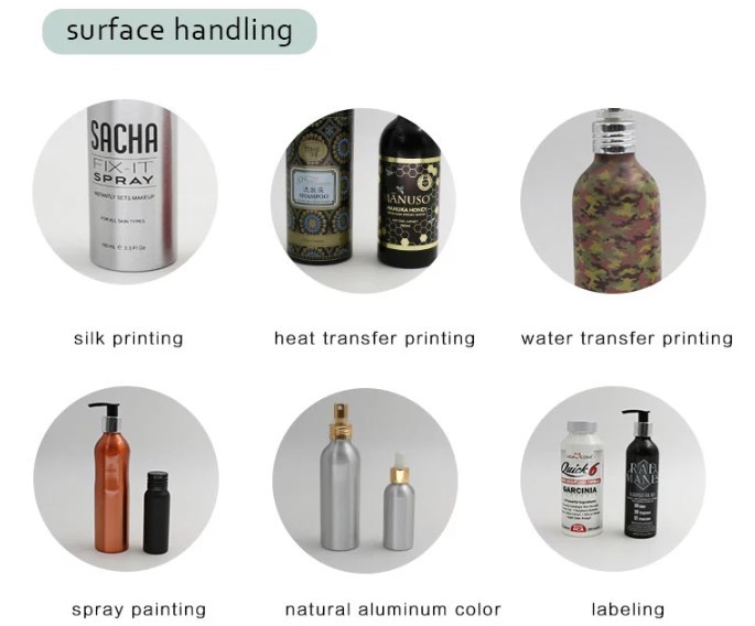 Spray Coating Alohol Empty 4 Oz Aluminum Spray Bottle