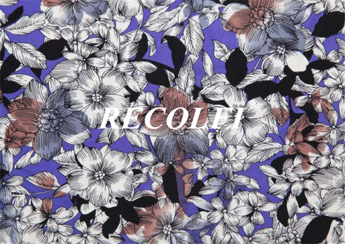 Direct Flower Printing Fabric Spandex Workout Leggings Functional Recycled Polyester