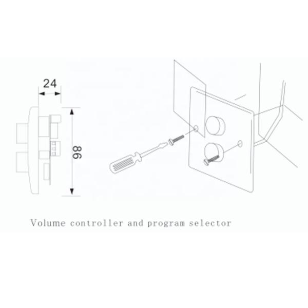 120W High Power Volume Controller High Heat Resistance PC Material Flame - Retardant