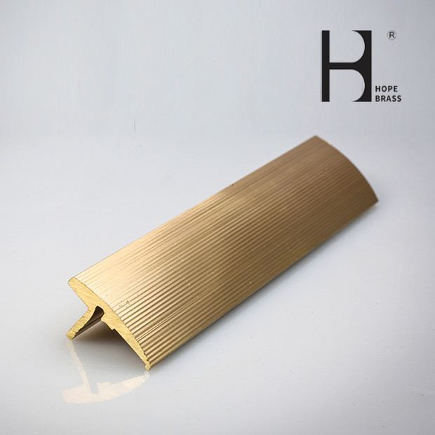 Golden Fadeless Brass T Shaped Channel C28000 T Section Tile Trim