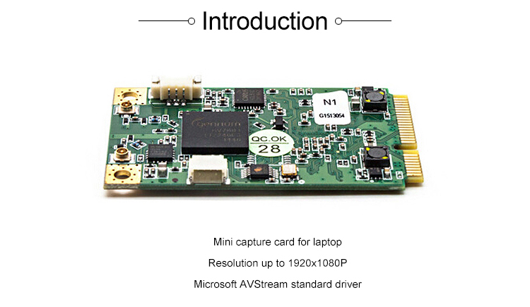 1080P60 Laptop Live Streaming Video Capture Cards HDMI VGA H.264 Software DVR Card