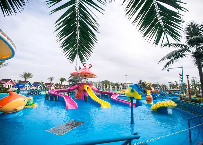 Super Boomerang Water Slide Playground For Amusement Park 1 Year Wanrranty