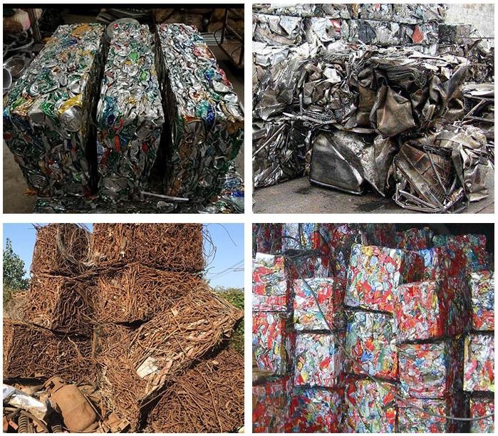 Metal Hydraulic Briquetting Baler Machine Cans Metal Baler Machine