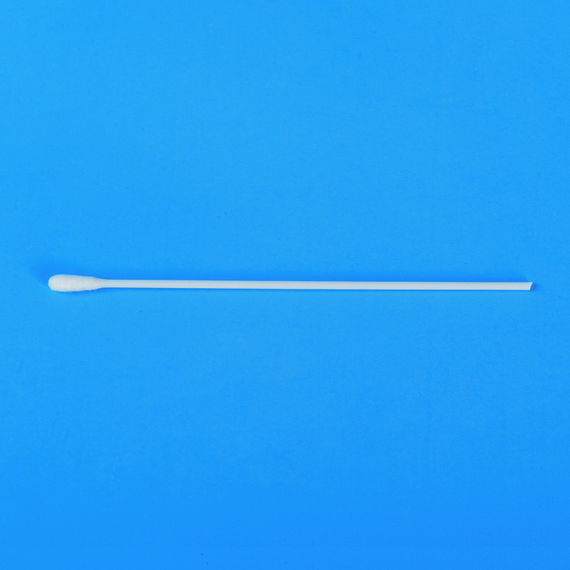 Polyester Fiber Testing Rayon Tipped Sampling Swab Can Be Broken At Will 15x150