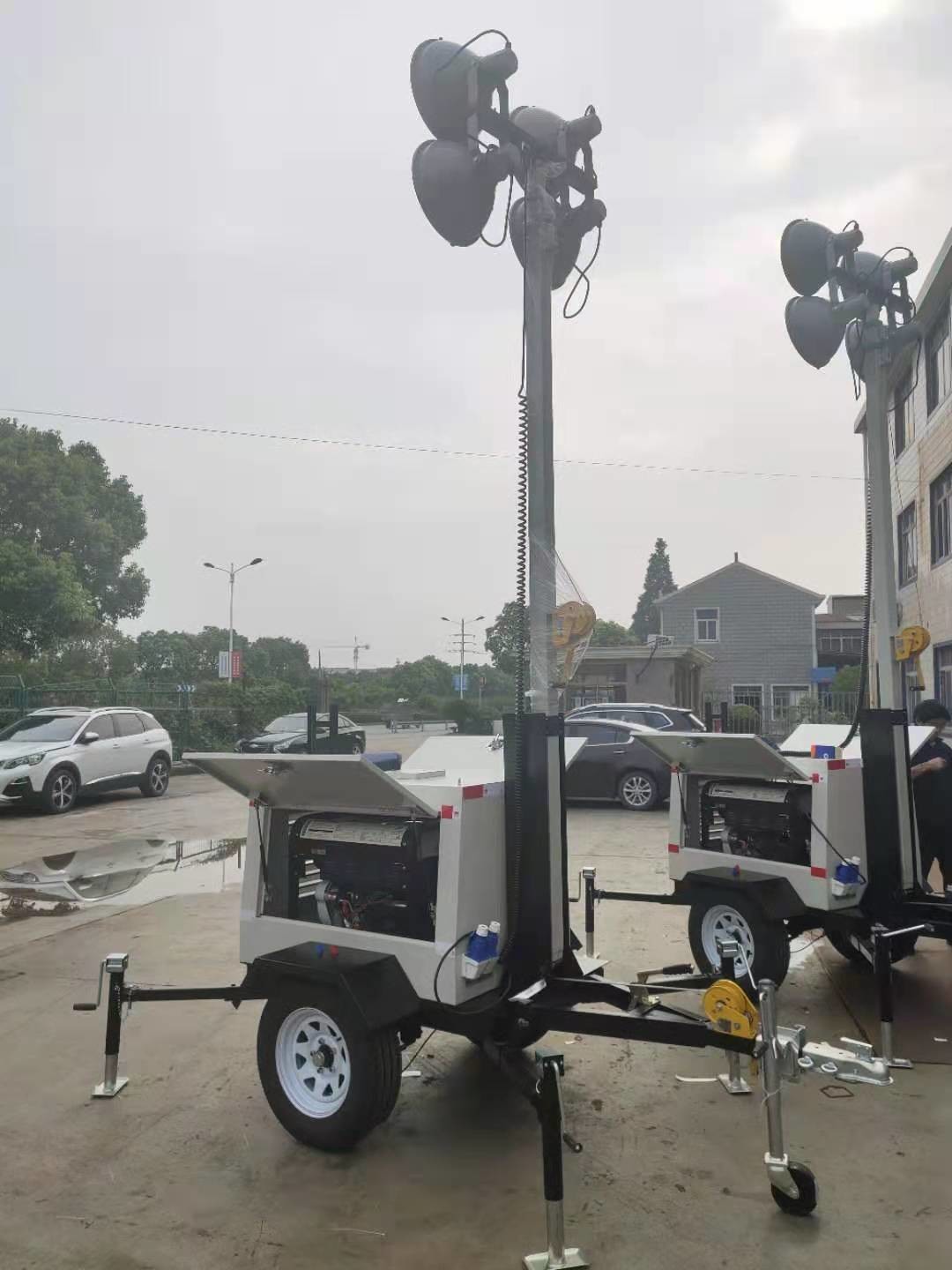 Mobile Lighting Vehicle Automatic Lifting Outdoor Night Construction Lighting