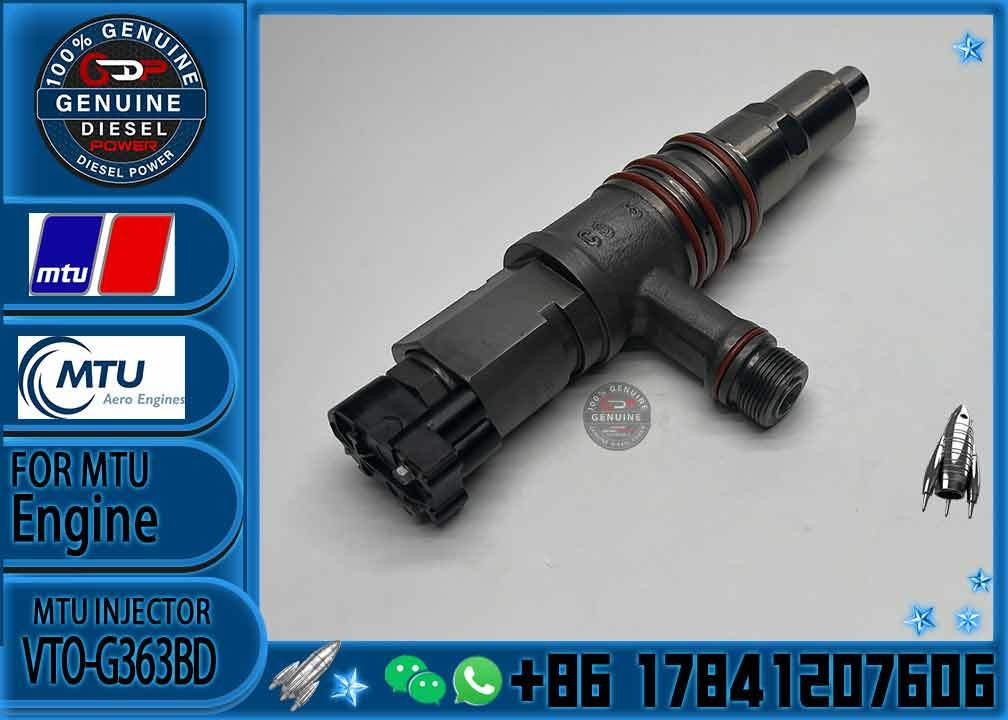 Diesel Engine RX52407500042 Common Rail Fuel Injector 23526589 VTO-G363BD For DDC/MTU 4000