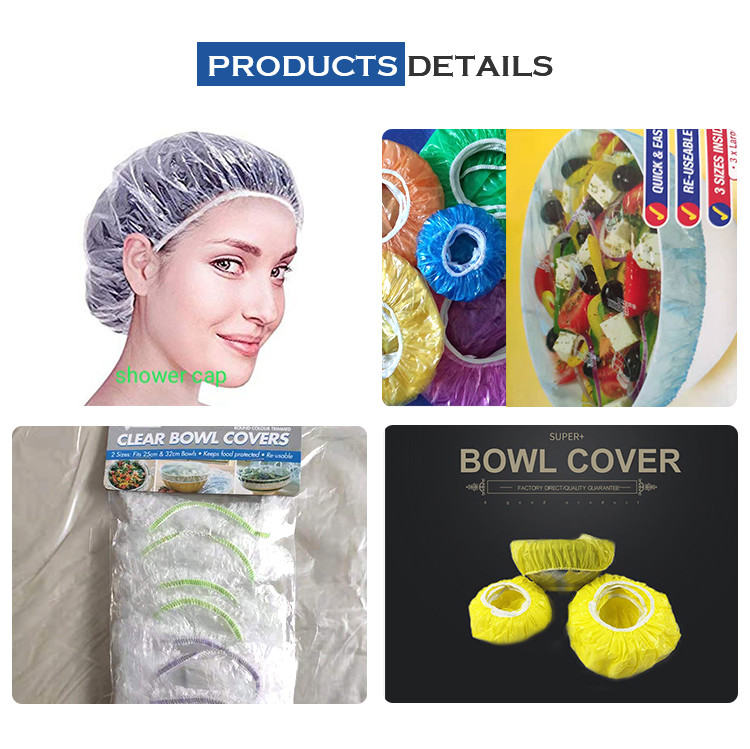 Lightweight Disposable Shower Cap Plastic Shower Cap Single Use Durable For Travel