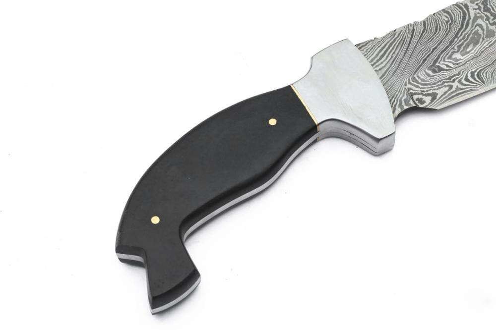 Damascus Micarta Custom Hunting Knife Handmade Stainless Steel Machete 14in
