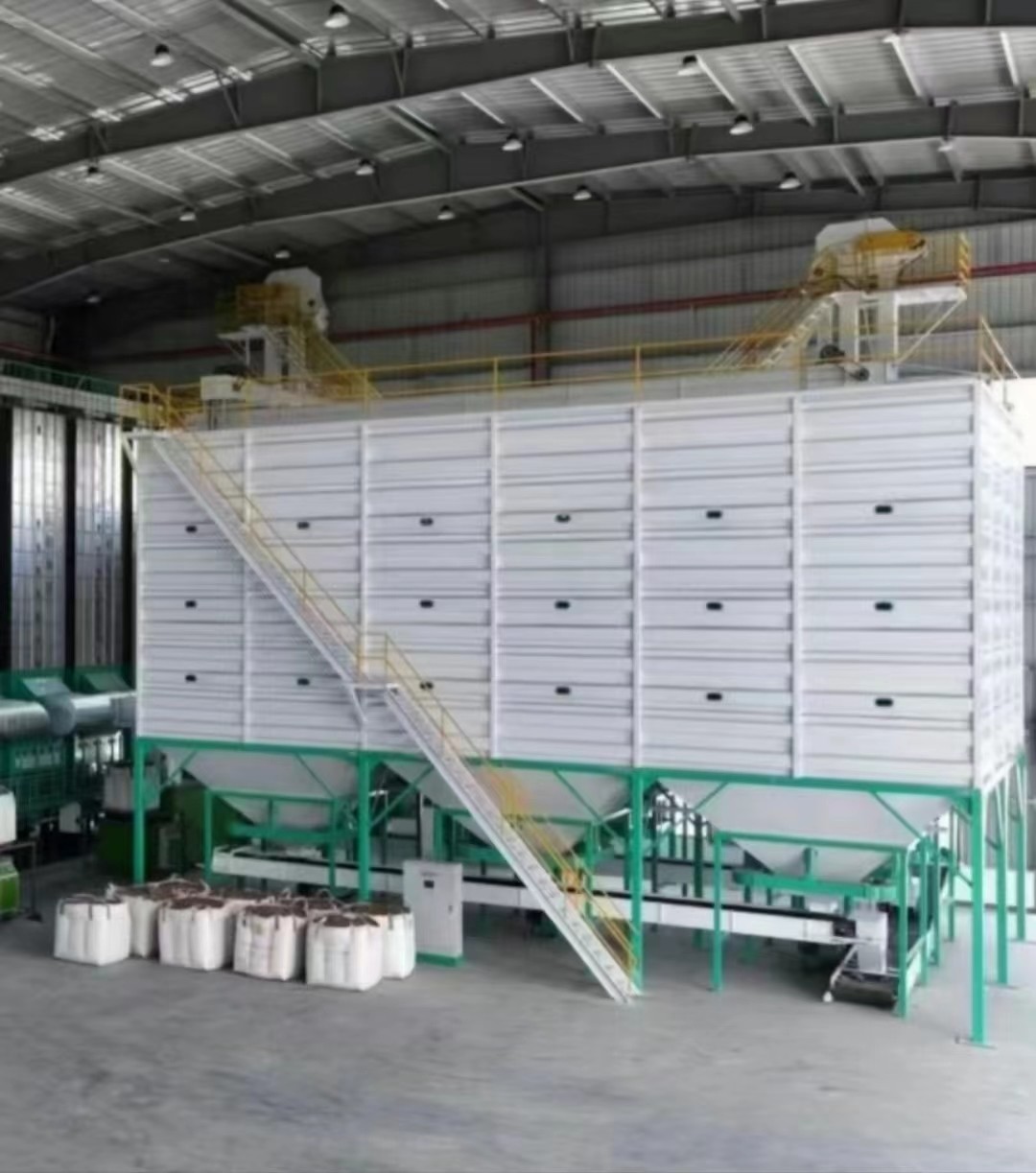 Fully Enclosed Knock Down Square Silo For Dry Paddy Holding Bin With Galvanized Steel Sheet