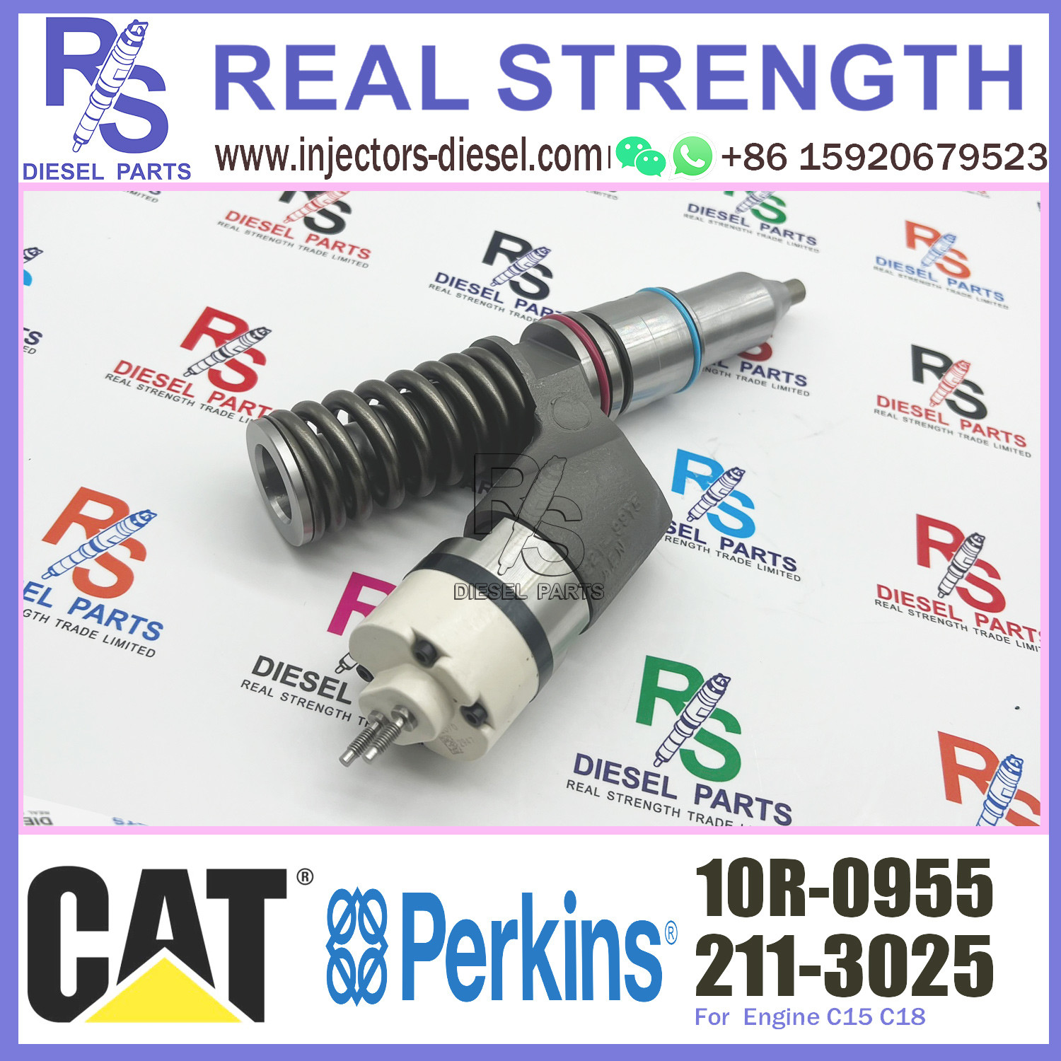 Caterpillar Diesel Cat 3406E Injectors 211-3025 10R-0955 For C15 C16 3456 Engine