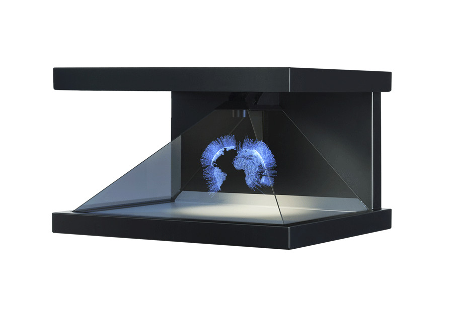 22" Full HD 3D Advertising Display Holographic Showcase Tempered Hologram Glass