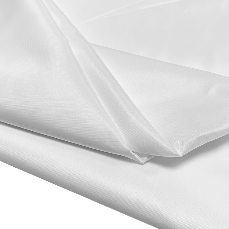 100% Polyester 1x2 Twill Woven Autoclavable Cleanroom Fabric White And Light Blue