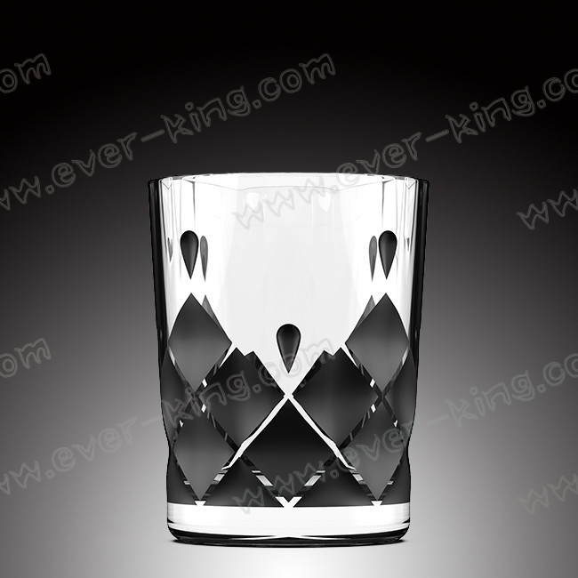 Tea Water Transparent Glass Cup Customized Printing