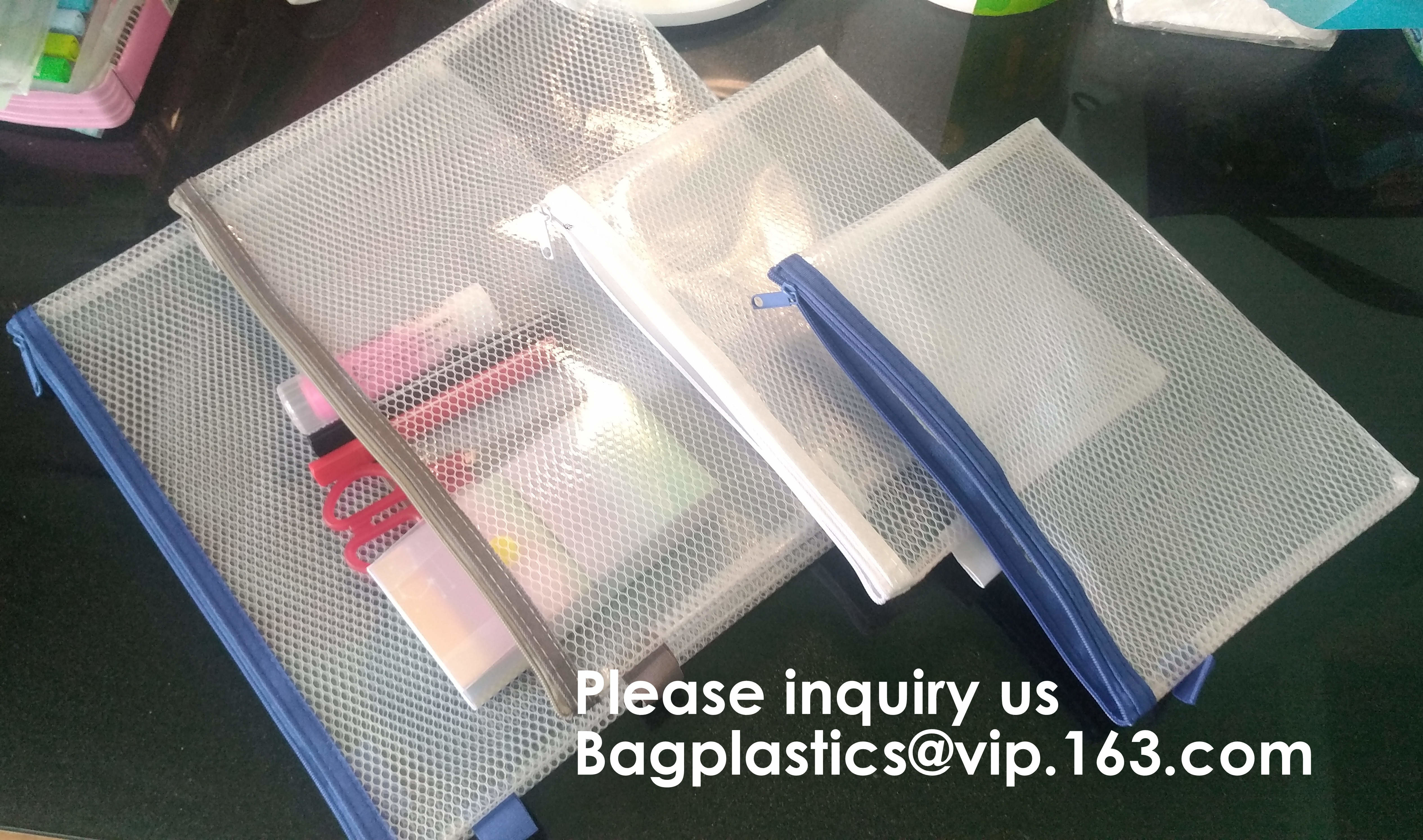 Resealable Clear Reclosable Stand Up Pouches Plastic Seal Zip Lock Bags Poly Bag,gridding document zip bag with metal ho