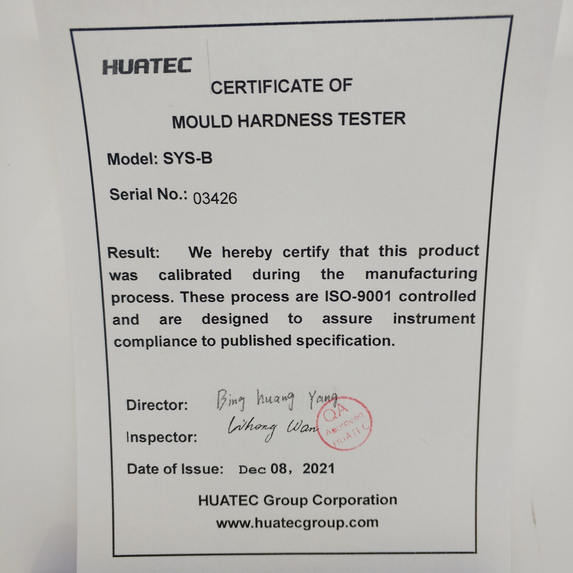 SYS-B Sand Mould Surface Hardness Tester