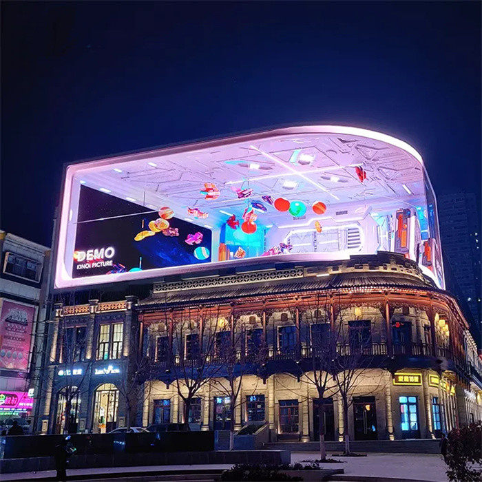 P4 Outdoor Full Color Fixed Curved Flexible Led Display 3D Advertising Led Video Wall Screen