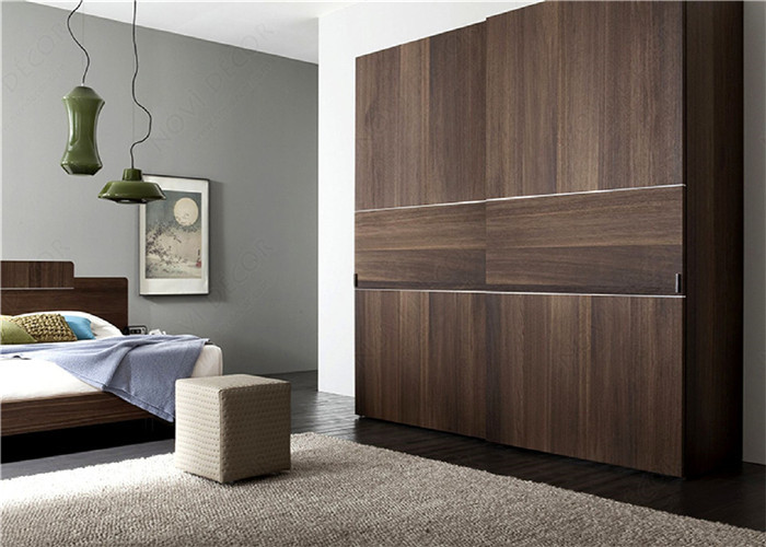 Free Standing Hinged Door Wardrobes Bedroom Shutter Door Wardrobe For Family