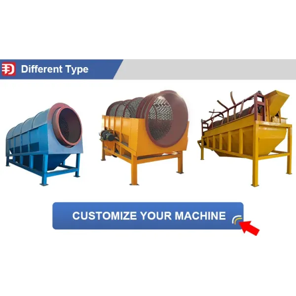 Gravel Rotary Small Trommel Screen Circular For Sorting Ore
