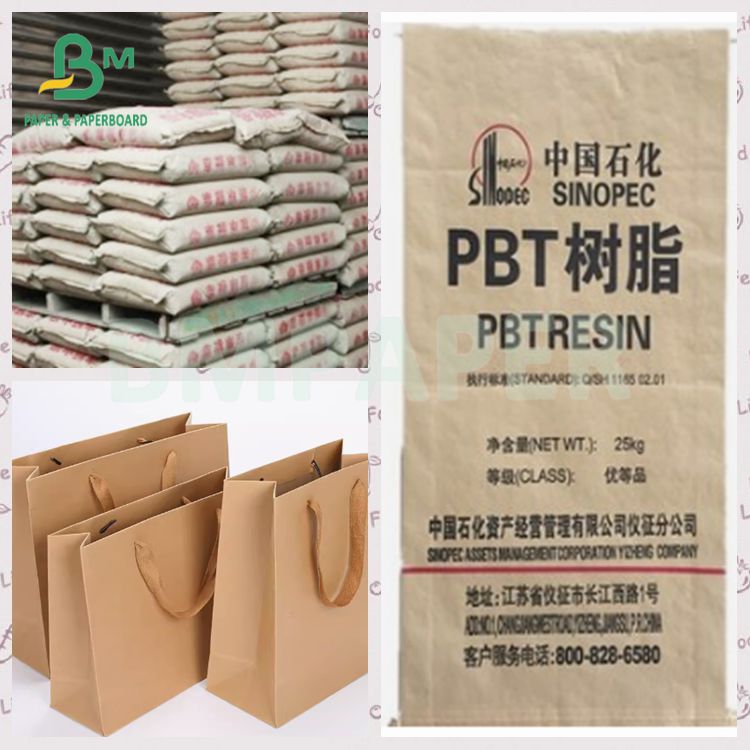 Recyclable 80gsm Excellent Strength Virgin Kraft Liner Bag Paper