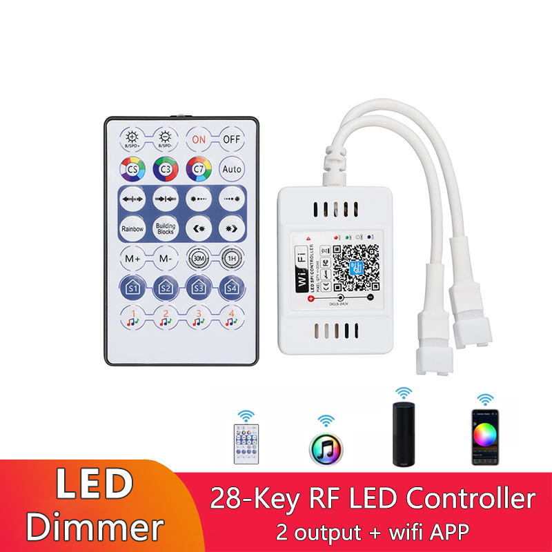 RF Wireless Pixel LED Strip Smart Controller With Wifi APP Control