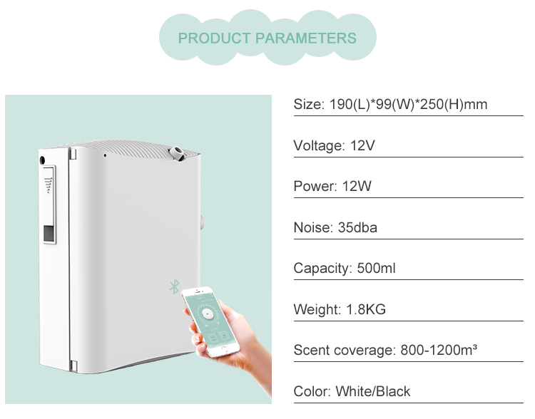 Nano Atomization WIFI Intelligent Commercial Aromatherapy Machine HVAC/AC Timing Essential Oil Automatic Aromatherapy Machine