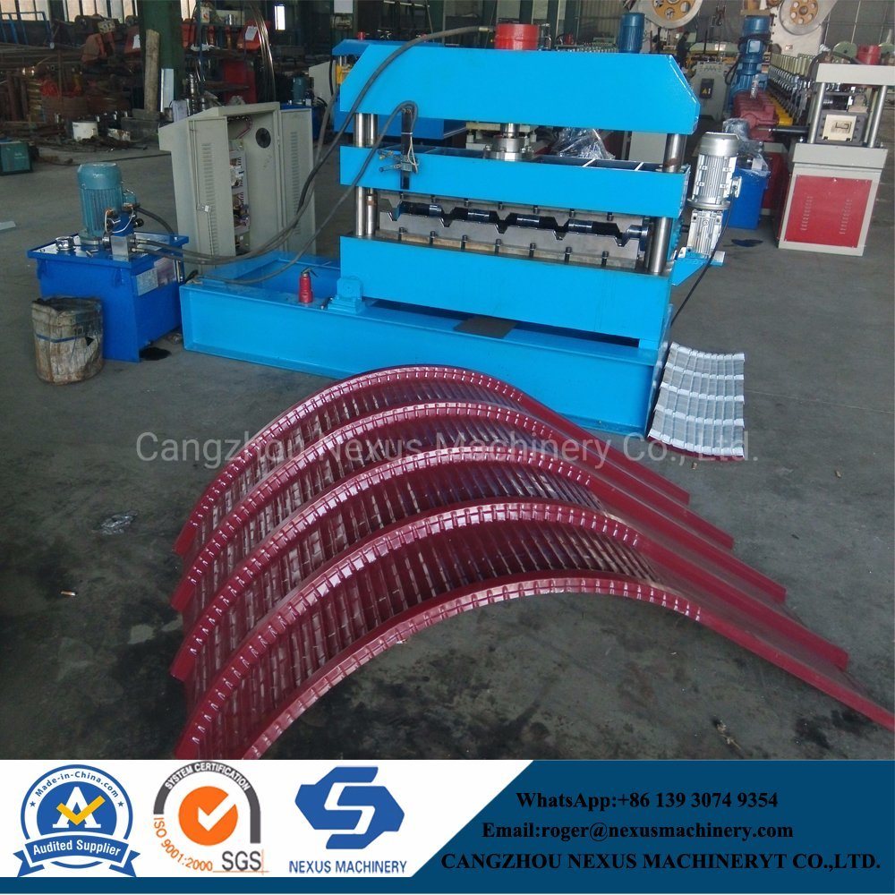 Metal Rib Profile Roof Sheet Crimping and Curving Machine